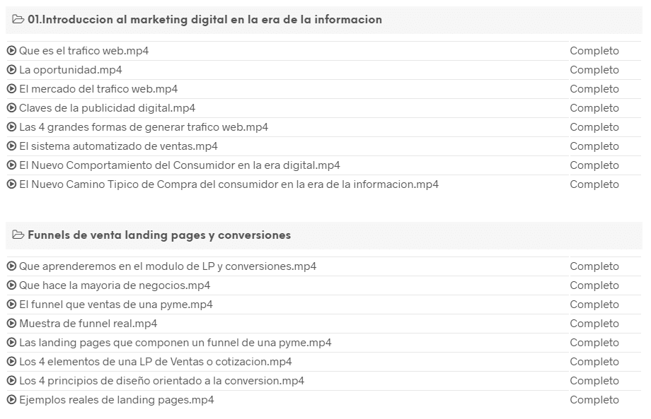 contenido descargable 11 Curso Sistema de Marketing Digital Revolución Digital