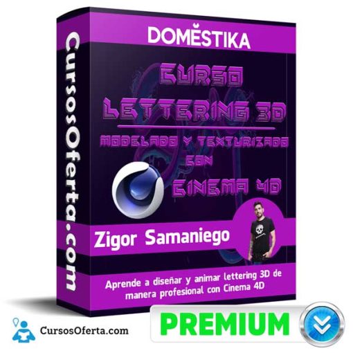 Curso Lettering 3D: modelado y texturizado con Cinema 4D 1 curso lettering 3d modelado y texturizado con cinema 4d 651afd50c2722
